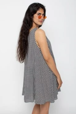 RPR03 - Rayon A-Line Mini Dress -Tops Zone Dress9