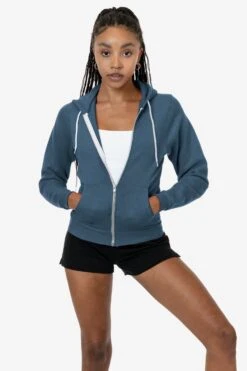 F97 Unisex - Flex Fleece Zip Up Hoodie -Tops Zone F97 seablue1