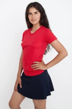 FF3001 - Short Sleeve Cotton-Poly T-Shirt -Tops Zone FF3001 red
