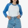 FF53 - 3/4 Sleeve Poly Cotton Raglan