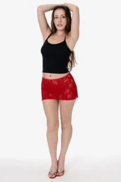 FNS384 - Floral Lace Micro Mini Slip Skirt 14 FNS384 - Floral Lace Micro Mini Slip Skirt -Tops Zone FNS384 MORELLO 4 a2a67a77 70e1 4252 8f90 9465a6186928