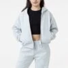 HF16 - Heavy Fleece Cropped Zip-Up Hoodie (Piece Dye)