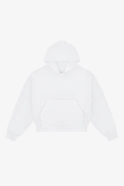 HF19 - Heavy Fleece Cropped Hoodie (Piece Dye) -Tops Zone HF 19 WHITE W