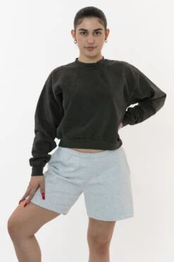 HF02 - Heavy Fleece Sweat Short (Piece Dye) -Tops Zone HF02 ASH W Var.1