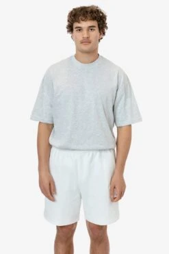 HF02 - Heavy Fleece Sweat Short (Piece Dye) -Tops Zone HF02 WHITE M1