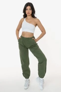 HF04 - Heavy Fleece Sweatpants (Garment Dye) -Tops Zone HF04GD ARMY W 8f2954a8 d130 4a07 8444 b86900e3ae66