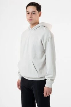 HF09 - Heavy Fleece Hoodie (Garment Dye) -Tops Zone HF09GD CEMENT M