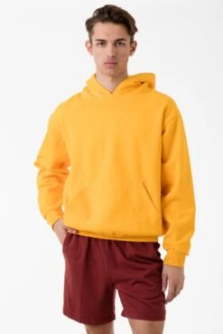 HF09 - Heavy Fleece Hoodie (Garment Dye 2) -Tops Zone HF09GD GOLD M