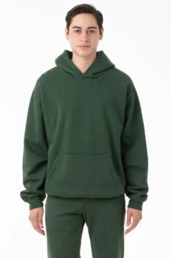 HF09 - Heavy Fleece Hoodie (Garment Dye 2) -Tops Zone HF09GD IVY M