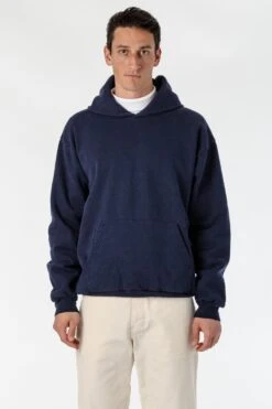 HF09 - Heavy Fleece Hoodie (Garment Dye 2) -Tops Zone HF09GD NAVY M