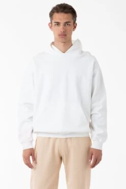 HF09 - Heavy Fleece Hoodie (Garment Dye) -Tops Zone HF09GD OFFWHITE M