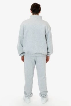 HFX408 - Heavy Fleece Half Zip Pullover (Piece Dye) -Tops Zone HFX 408 ASH M6