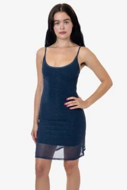 RNS783P - Printed Micro Mesh Spaghetti Dress -Tops Zone KATE dress 1S