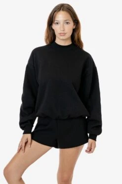 MWF1047 Unisex - 10 Oz. Mid-weight Poly Cotton Fleece Wide Crewneck -Tops Zone MWF1047 2 1