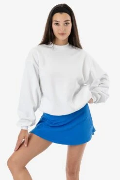 MWF1047 Unisex - 10 Oz. Mid-weight Poly Cotton Fleece Wide Crewneck -Tops Zone MWF1047 DOMONIQUE WHITE 1T d56dbe70 d158 48e9 85d6 88c1b12d1a73