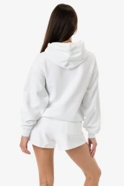 MWF1049 - 10 Oz. Mid-weight Poly Cotton Fleece Wide Hoodie -Tops Zone MWF1049 DOMONIQUE WHITE 3T 1