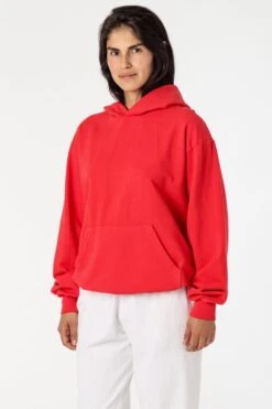 MWT09GD Unisex - Long Sleeve Garment Dye French Terry Pullover Hoodie -Tops Zone MWT09GD tomato sofia 48275d1c 6bc9 436f 8d90 ae27b88de940