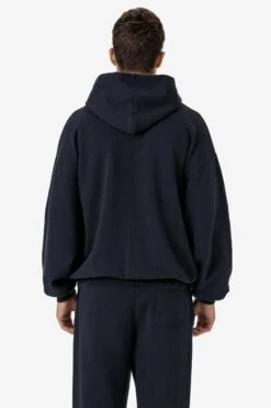 PLU09GD - 16oz. Garment Dye Plush Fleece Hooded Pullover Sweatshirt -Tops Zone PLU09GD BLACKEDGE A 3