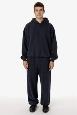 PLU09GD - 16oz. Garment Dye Plush Fleece Hooded Pullover Sweatshirt -Tops Zone PLU09GD BLACKEDGE A1