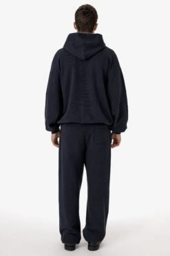 PLU09GD - 16oz. Garment Dye Plush Fleece Hooded Pullover Sweatshirt -Tops Zone PLU09GD BLACKEDGE A4