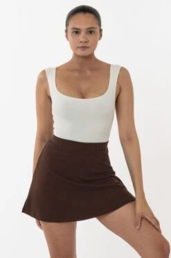 PON481 - Ponte A-Line Skort 19 PON481 - Ponte A-Line Skort -Tops Zone PON481 mocha 1