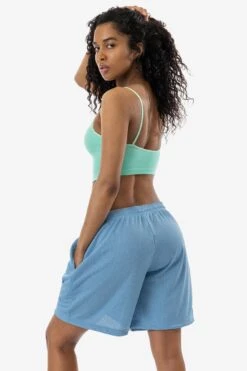 PRM442 Unisex - Pro Mesh Gym Shorts -Tops Zone PRM442 AIXA COLUMBIA BLUEs