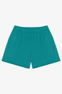 PRM442 - Pro Mesh Gym Shorts -Tops Zone PRM442 TEAL FRONT