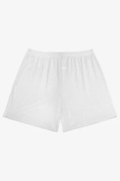 PRM442 - Pro Mesh Gym Shorts -Tops Zone PRM442 WHITE BACK