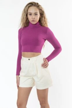 RCT372 - Cotton Twill Pleated Short -Tops Zone RCT372 2