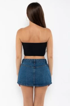 RDNW30 - Denim Micro Mini Skirt -Tops Zone RDNW30 DarkWash3