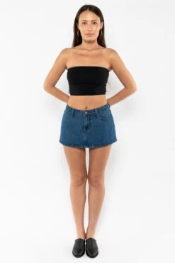 RDNW30 - Denim Micro Mini Skirt -Tops Zone RDNW30 DarkWash6