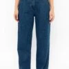 RDNW350 - Pleated Denim Straight Leg Pant