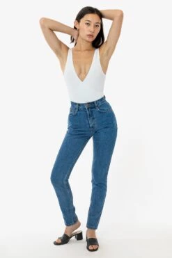 RDNW701 - High Waisted Tapered Jean -Tops Zone RDNW701 2S