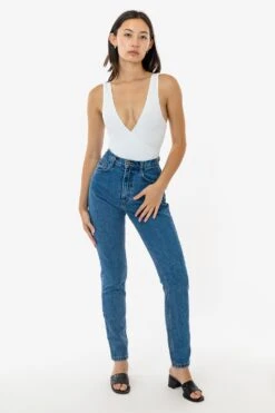 RDNW701 - High Waisted Tapered Jean -Tops Zone RDNW701 3S