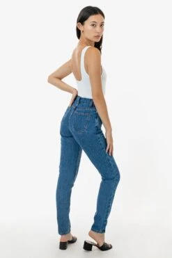 RDNW701 - High Waisted Tapered Jean -Tops Zone RDNW701 7S