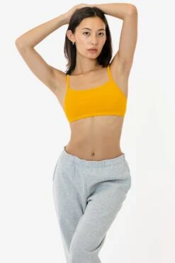 83016GD - Garment Dye Basic Bralette -Tops Zone RENE GOLD 1S