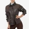 RLH3027 - Leather Button Up