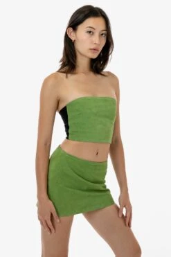 RLH767 - 2 Tone Suede Ottoman Tube Top -Tops Zone RLH739 15S