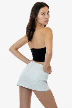 RLH739 - Leather Micro Mini Skort -Tops Zone RLH739 19S
