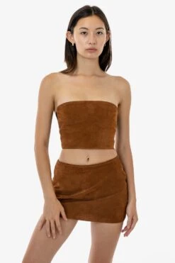 RLH767 - 2 Tone Suede Ottoman Tube Top -Tops Zone RLH739 2S
