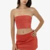 RLH767 - 2 Tone Suede Ottoman Tube Top