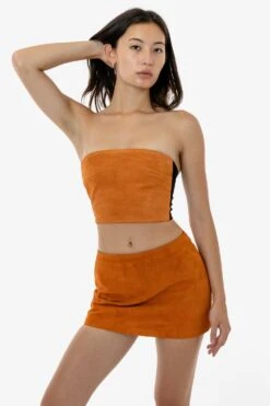 RLH739 - Suede Micro Mini Skort 19 RLH739 - Suede Micro Mini Skort -Tops Zone RLH739 8S