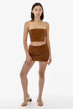 RLH739 - Suede Micro Mini Skort 21 RLH739 - Suede Micro Mini Skort -Tops Zone RLH739 F 2S