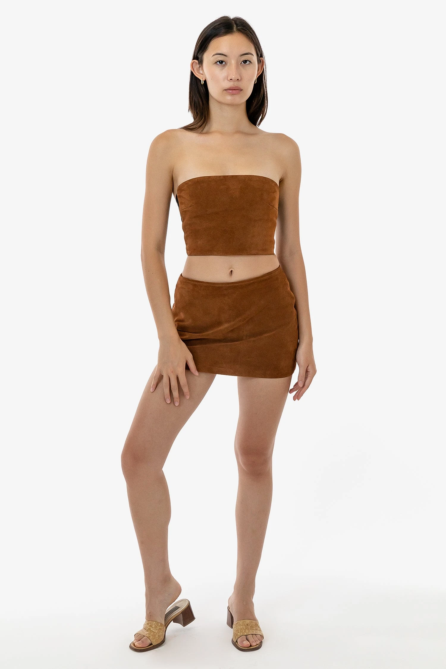RLH739 - Suede Micro Mini Skort 8 RLH739 - Suede Micro Mini Skort - Image 8