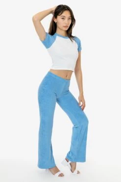 RLT3000 - Loop Terry Flared Pant -Tops Zone RLT3000 BABYBLUE 3
