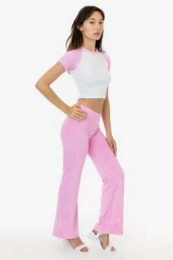 RLT3000 - Loop Terry Flared Pant -Tops Zone RLT3000 BABYPINK 2