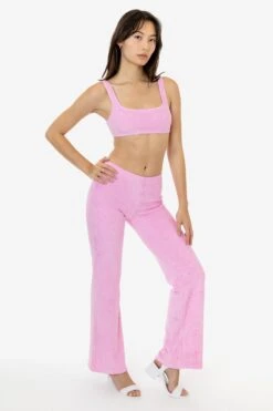 RLT3000 - Loop Terry Flared Pant -Tops Zone RLT3000 BABYPINK 4