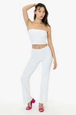 RLT3000 - Loop Terry Flared Pant -Tops Zone RLT3000 WHITE 1