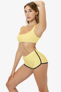 RLT3005 - Loop Terry Squareneck Bra Top 28 RLT3005 - Loop Terry Squareneck Bra Top -Tops Zone RLT3001 BABYYELLOW