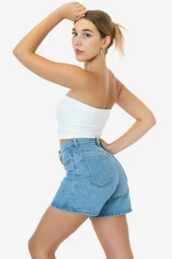 RLT3293 - Loop Terry Tube Top -Tops Zone RLT3293 WHITE 1